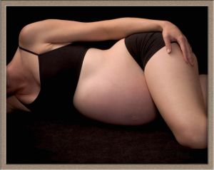 Fine Art Pregnancy Studio Portrait Taken in Lake Oswego, Oregon